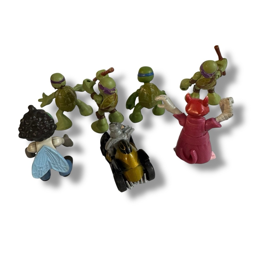 TMNT Teenage Mutant Ninja Turtles MINI Figures 2.5" Lot Of 7‎ - Picture 10 of 12